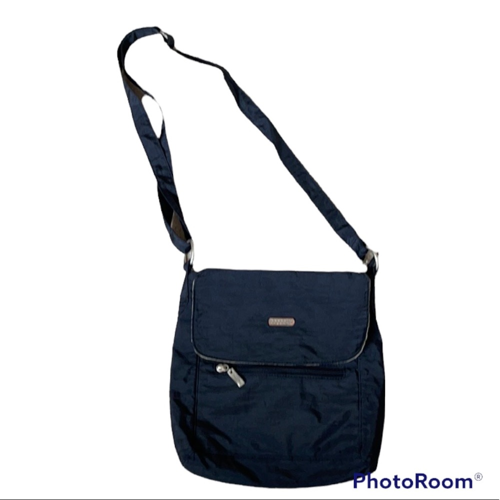 Baggallini Black Nylon Crossbody Bag Travel Vacation
